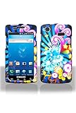 Samsung i897 Captivate Graphic Rubberized Shield Hard Case - Neon Floral