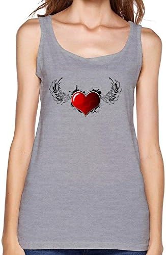 LJLForever Women's Love Wings Heart Tank Top