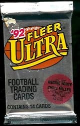 1992 Fleer Ultra Football Cards Unopened Pack of 14 NFL Cards!