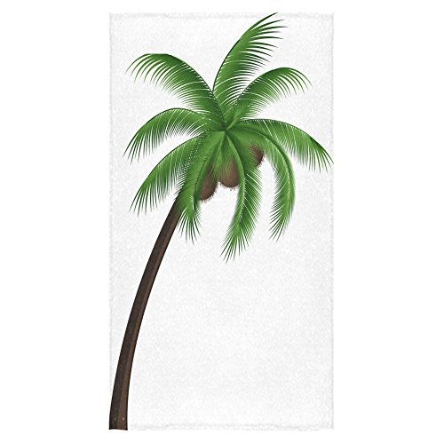 Tropical Palm Trees Sale Custom Bath Towels Large Soft and Comfortable Travel Beach Bathroom Shower Washcloth Wrap for Men/Women 80% Polyester 20% Cotton, (30" x 56")