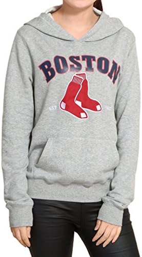 Boston Red Sox Womens Athletic Pullover Hoodie (M)