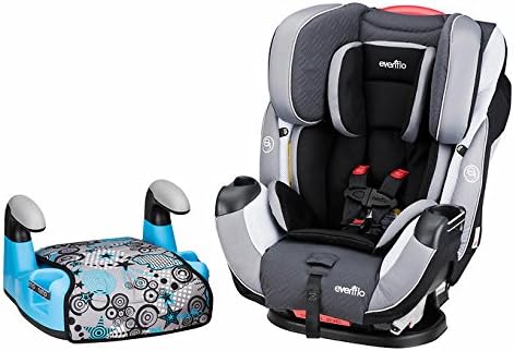 Evenflo Bundle Symphony Elite Concord and Amp Booster Pop Blue