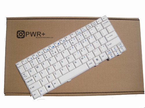 PWR Laptop Keyboard for Acer Aspire One AOA150 AOD150 AOD250 ZG5 AOA 150 AOD 150 250 ZG 5 White P N NSK-AJ21D 9JN948221D NSK-AJB1D 9JN9482B1D AEZG5R00010