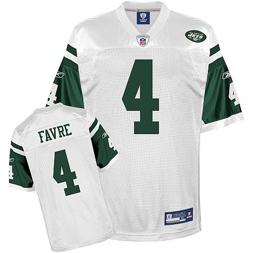 Reebok New York Jets Brett Favre Youth Replica White Jersey Small