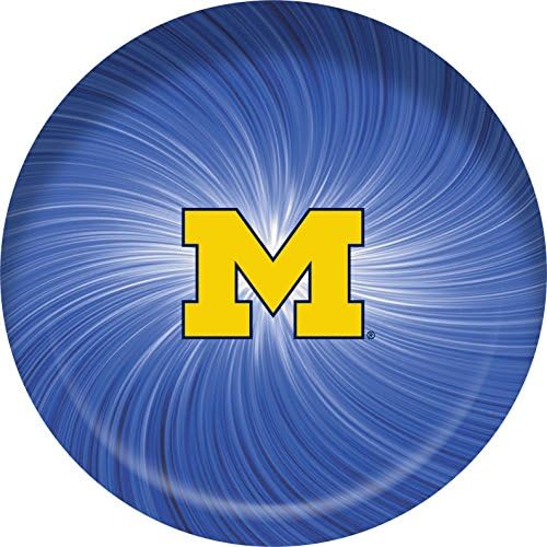 MICHIGAN WOLVERINES DINNER PLATES-UNIVERSITY OF MICHIGAN PLATES-MICROWAVE/DISHWASHER/OVEN SAFE-4 PIECE SET