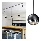 Light Eye Pendelleuchte chrom/matt schwarz