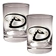 Arizona Diamondbacks MLB 2pc Rocks Glass Set - Primary Logo