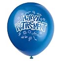 Balloons 12 inch 6 pc Happy Retirement