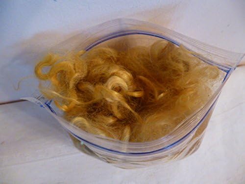 Goldenrod Yellow Mohair Locks Fiber Doll Hair Crafting Hair