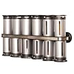 Zevro 12-pc. Magnetic Spice Rack - Silver
