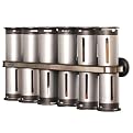 Zevro 12-pc. Magnetic Spice Rack - Silver