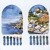 IMAGE OF A VIew From My Window IV MUSEUM WRAP CANVAS Print With Added Heavy BRUSHSTROKES Abbondanza 20x20