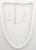 8mm Cream Pearl Earrings & Necklace Set 51fPsirIAhL. SL160 8mm Cream Pearl Earrings & Necklace Set