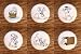 Set of 6 Knobs - 101 Dalmatians Dresser Drawer Pulls Cabinet Knobs