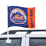 MLB New York Mets Car Flag