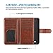 ULAK Galaxy S4 Case, S4 Case - Multi Card Slots Series PU Leather Magnetic Wallet Case Cover for Samsung Galaxy S4 IV i9500 (Brown)