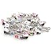 Z Zicome 30 Pack Colorful Printed Binder Clips, Assorted Sizes