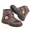 KIDS Kinder Winter Halbstiefel, 2-Klett, C- TEXI Klima Membrane, braun