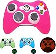 PINK GLOW in DARK Xbox 360 Game Controller Silicone Case Skin Protector Cover (Many Colors Available)