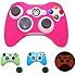 PINK GLOW in DARK Xbox 360 Game Controller Silicone Case Skin Protector Cover (Many Colors Available)
