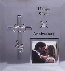 Happy Silver Anniversary Wedding Plaque