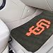San Francisco Giants Black 2-Piece Vinyl Car Mat Set