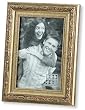 Baroque Bronzed Ornate Scrollwork Picture Frame With Contrasted Inner Beading 5x7