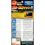日新化学  耐震 ・ 防振マット （L） 40×40×4.5mm 4枚入 ※ 震度7 クリア OA機器　液晶テレビ用 震度4