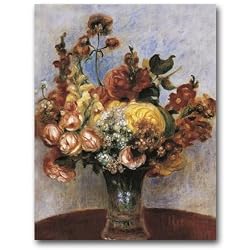 Fleurs dans un Vase - 5" x 7" Museum Quality Greeting Card