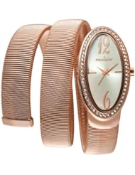 Peugeot Womens 7088RG Rose Gold Spiral Snake Watch