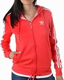Adidas Damen Kapuzentop FLOCK, aerored, 38, V32756