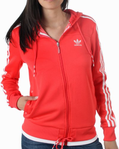 Adidas Damen Kapuzentop FLOCK, aerored, 38, V32756 Preisvergleich