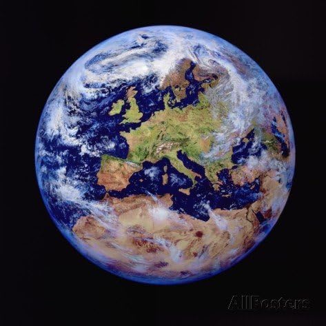 Earth From Space Custom Fashion Modern Decorative Art Wall Poster Print Sticker 50 X 75 Cm( 20 X 30 Inch)