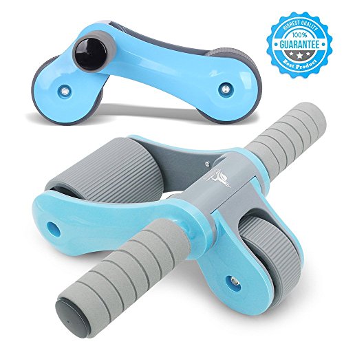 Ranbow versatile folding abdominal wheel workout equipm…
