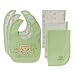 Gerber Bib and Terry Burp Cloth 6 Piece Neutral Set- Green