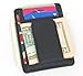 Printed grain cow hide leather money clip with magnet