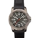 Men's Coleman Analog Sports Watch with Leather Band - Black