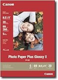 Canon Photo Paper Plus Glossy II 8.5in x 11in 20 Sheets (2311B001)