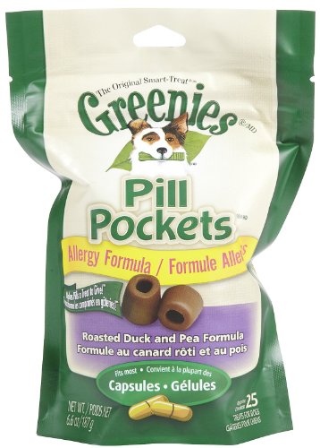 Greenies Pill Pocket Duck and Pea, Capsule, 6.6-Ounce Pouch