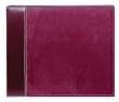 Pioneer 12 Inch by 12 Inch 3-Ring Faux Suede Cover Scrapbook Binder, Burgundy
