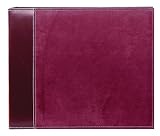 Pioneer 12-Inch-By-12-Inch Faux Suede Cover Scrapbook Binder, Bugundy