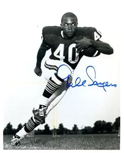Gale Sayers (Football Hall of Fame) Autographed/ Original Signed 8x10 B&W Photo