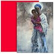 Madonna Holding Child - Religious Christmas Cards -