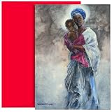Madonna Holding Child - Religious Christmas Cards -