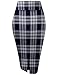 Hybrid & Company Women Elastic High Waist Bodycon Work Business Pencil Skirt KSK43584 10531 Navy XL