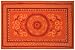 Square Flower Orange and Red Tapestry (58x86 Bed Sheet Throw Bed Cover Table Cloth Sofa Couch Cover)