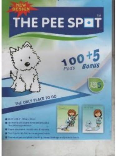 The Pet Spot Dog Training Wee Wee Pads (100 Pieces) - The Pet Spot Dog Training Wee Wee Pads. Box Contains 100 Pads. This Revolutionary New Design Features A Blue Spot In The Center Of Pad Which Cont