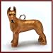 MiniPets Sterling Silver Enameled Great Dane Dog Charm
