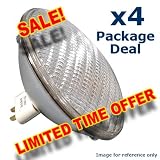 4 x Medium Flood lamp PAR 64 500W PAR64 500 bulb