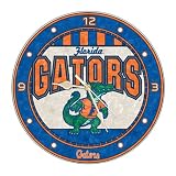 Florida Gators 12'' Art-Glass Wall Clock